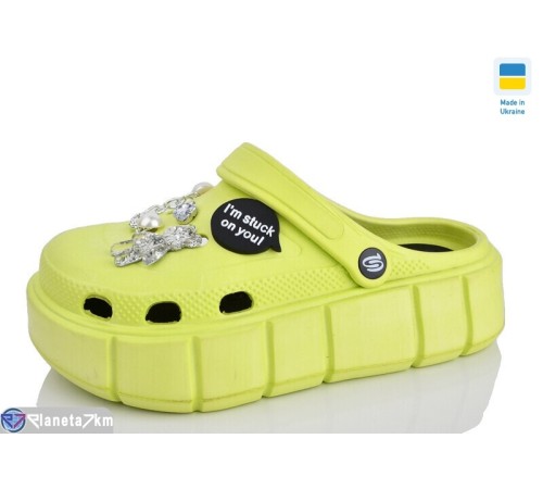 Кроки жіночі на літо (6 пар р.36-41) зелений  "LOTTOS"