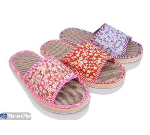 Тапки жіночі на весну/осінь (12 пар р.36-41) мікс  "Mirella"