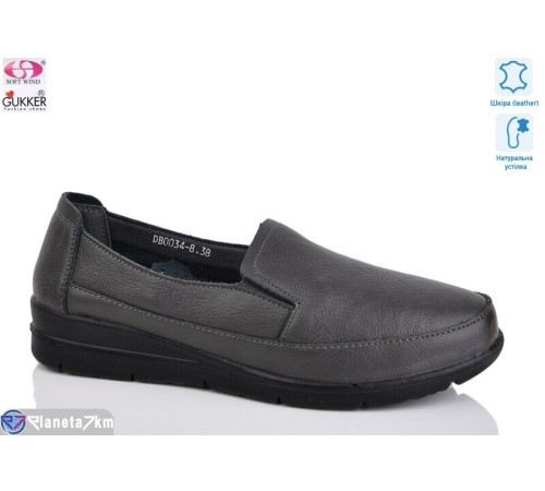 Туфлі жіночі на весну/осінь (8 пар р.37-42) сірий  "Gukkcr"