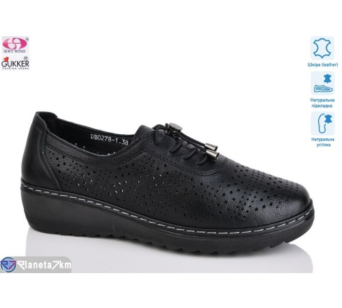 Туфлі жіночі на літо (8 пар р.37-42) чорний  "Gukkcr"