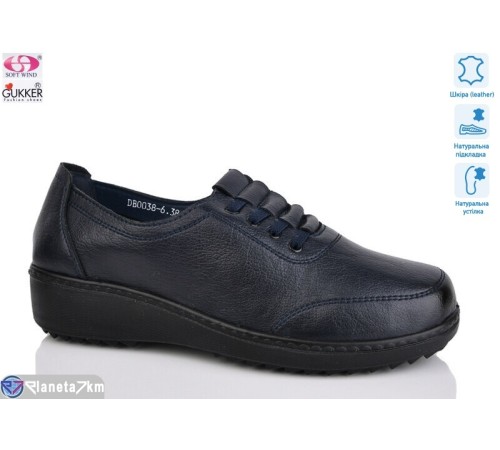 Туфлі жіночі на весну/осінь (8 пар р.37-42) синій  "Gukkcr"