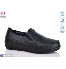 Туфлі жіночі на весну/осінь (8 пар р.37-42) синій  "Gukkcr"