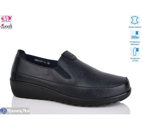Туфлі жіночі на весну/осінь (8 пар р.37-42) синій  "Gukkcr"