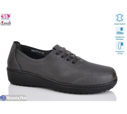 Туфлі жіночі на весну/осінь (6 пар р.41-43) сірий  "Gukkcr"