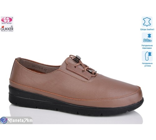 Туфлі жіночі на весну/осінь (6 пар р.41-43) коричневий  "Gukkcr"