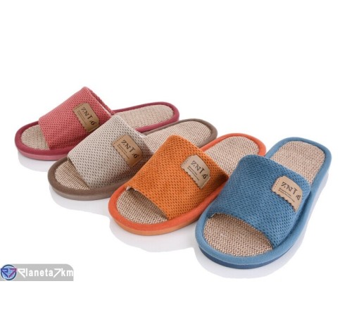 Тапки жіночі на весну/осінь (6 пар р.36-41) мікс  "Ladmir"