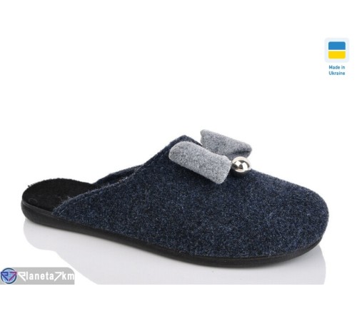 Тапки жіночі на весну/осінь (6 пар р.37-41) синій  "INPIRE"