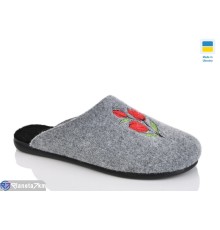 Тапки жіночі на весну/осінь (6 пар р.37-41) сірий  "INPIRE"