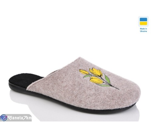 Тапки жіночі на весну/осінь (6 пар р.37-41) бежевий  "INPIRE"