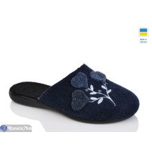 Тапки жіночі на весну/осінь (6 пар р.36-41) синій  "INPIRE"