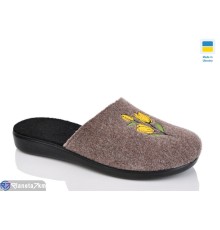 Тапки жіночі на весну/осінь (6 пар р.37-41) коричневий  "INPIRE"