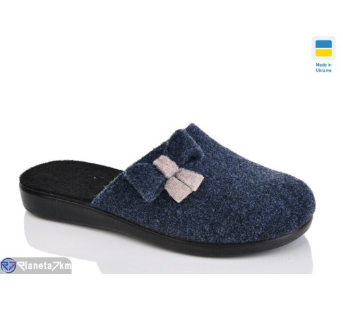 Тапки жіночі на весну/осінь (6 пар р.37-41) синій  "INPIRE"