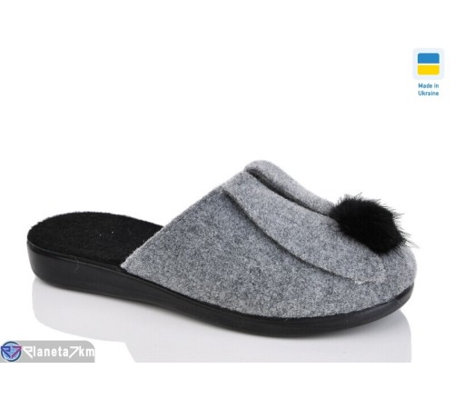 Тапки жіночі на весну/осінь (6 пар р.37-41) сірий  "INPIRE"