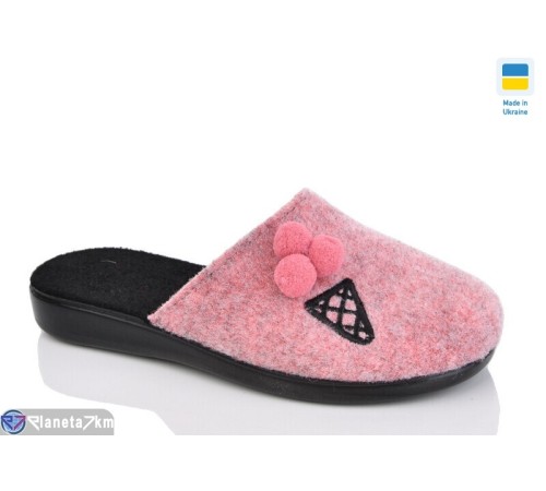 Тапки жіночі на весну/осінь (6 пар р.37-41) рожевий  "INPIRE"