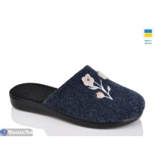 Тапки жіночі на весну/осінь (6 пар р.37-41) синій  "INPIRE"