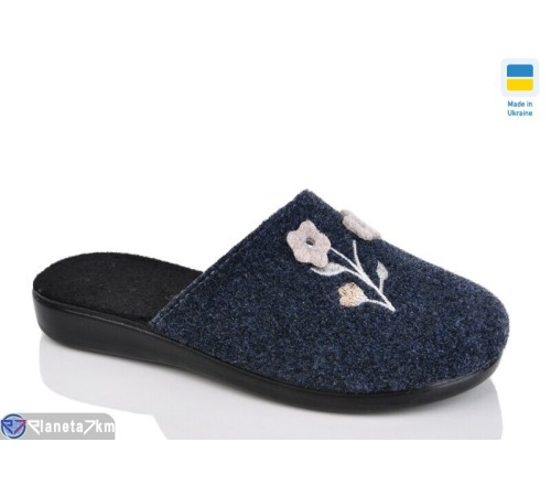 Тапки жіночі на весну/осінь (6 пар р.37-41) синій  "INPIRE"