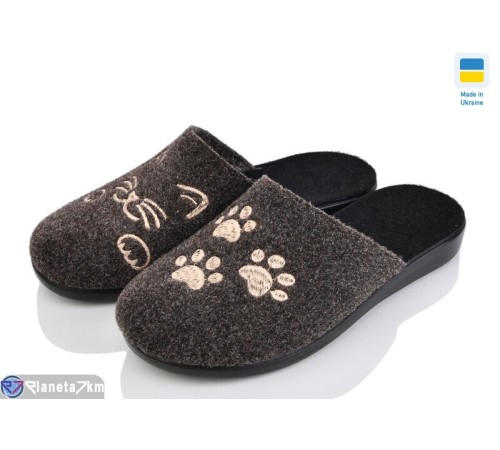 Тапки жіночі на весну/осінь (6 пар р.37-41) коричневий  "INPIRE"