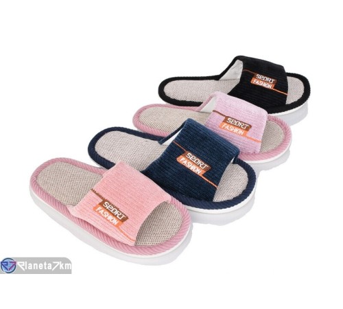 Тапки жіночі на весну/осінь (12 пар р.36-41) мікс  "LUXORIS"