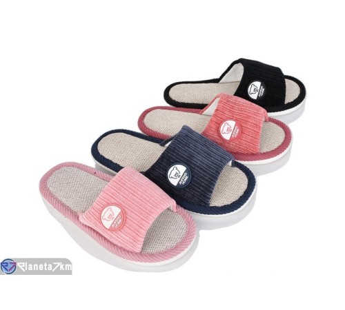 Тапки жіночі на весну/осінь (12 пар р.36-41) мікс  "LUXORIS"