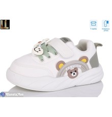 Дитячі кросівки на весну/осінь (8 пар р.22-26) білий  "Lilin"
