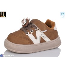 Дитячі кросівки на весну/осінь (8 пар р.22-26) коричневий  "Lilin"