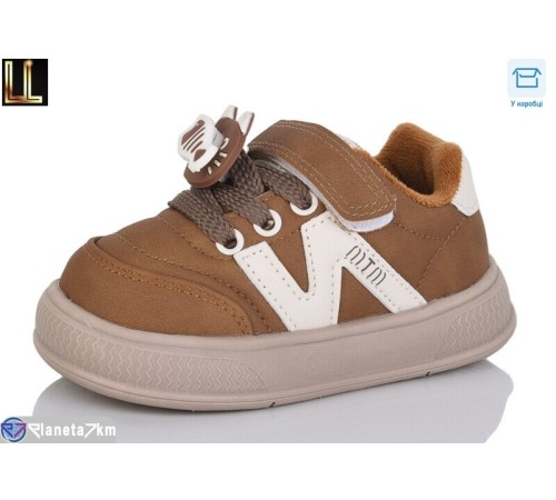 Дитячі кросівки на весну/осінь (8 пар р.22-26) коричневий  "Lilin"