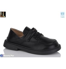 Дитячі туфлі на весну/осінь (8 пар р.31-36) чорний  "Lilin"