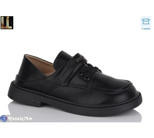 Дитячі туфлі на весну/осінь (8 пар р.31-36) чорний  "Lilin"