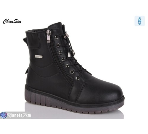 Черевики жіночі на зиму (8 пар р.36-41) чорний  "Chunsen"