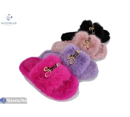 Тапки жіночі на зиму (12 пар р.36-41) мікс  "Acorus"