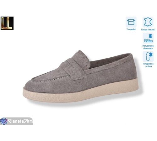 Туфлі жіночі на весну/осінь (8 пар р.36-41) сірий  "Lilin"