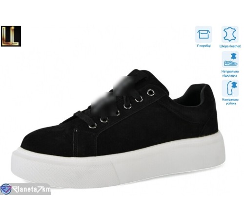 Кросівки жіночі на весну/осінь (8 пар р.36-41) чорний  "Lilin"