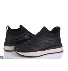 Черевики жіночі на весну/осінь (6 пар р.36-40) чорний  "MARADONA"