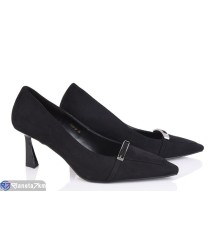 Туфлі жіночі на весну/осінь (6 пар р.36-40) чорний  "MARADONA"