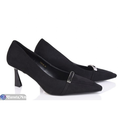 Туфлі жіночі на весну/осінь (6 пар р.36-40) чорний  "MARADONA"