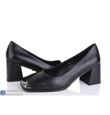 Туфлі жіночі на весну/осінь (6 пар р.36-40) чорний  "MARADONA"