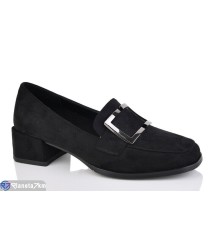 Туфлі жіночі на весну/осінь (6 пар р.36-41) чорний  "MARADONA"