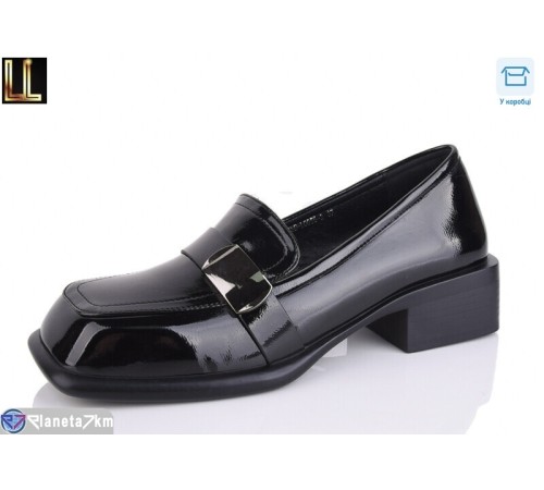Туфлі жіночі на весну/осінь (6 пар р.36-41) чорний  "Lilin"
