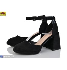 Дитячі туфлі на літо (6 пар р.33-38) чорний  "Mei De Li"