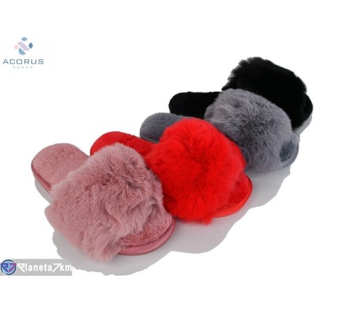 Тапки жіночі на весну/осінь (12 пар р.36-41) мікс  "Acorus"