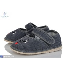 Тапки дитячі на весну/осінь (10 пар р.20-27) сірий  "Acorus"