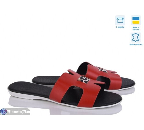 Шлепки жіночі на літо (8 пар р.36-40) червоний  "Daman"