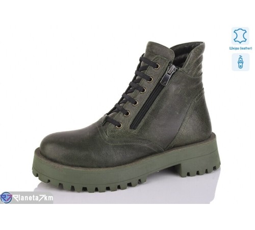 Черевики жіночі на весну/осінь (8 пар р.36-41) хакі  "Luisiana"