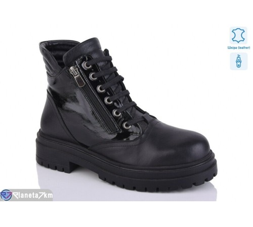 Черевики жіночі на весну/осінь (8 пар р.36-41) чорний  "Luisiana"
