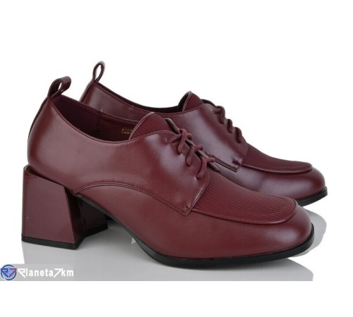 Туфлі жіночі на весну/осінь (6 пар р.36-40) бордовий  "LOREDANA"