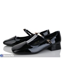 Туфлі жіночі на весну/осінь (6 пар р.36-40) чорний  "LOREDANA"