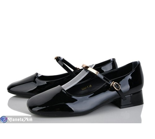 Туфлі жіночі на весну/осінь (6 пар р.36-40) чорний  "LOREDANA"