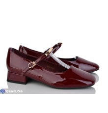 Туфлі жіночі на весну/осінь (6 пар р.36-40) бордовий  "LOREDANA"