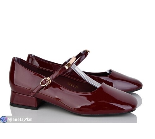 Туфлі жіночі на весну/осінь (6 пар р.36-40) бордовий  "LOREDANA"