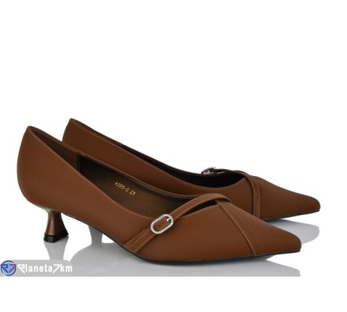 Туфлі жіночі на весну/осінь (6 пар р.36-40) коричневий  "LOREDANA"